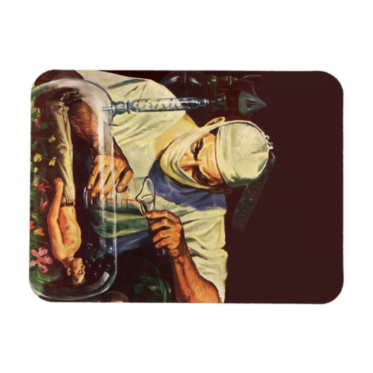  Wetenschapsfiche, Laboratory Mad Scientist Magneet (Horizontaal)