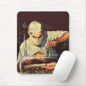 Wetenschapsfiche, Laboratory Mad Scientist Muismat (Met muis)