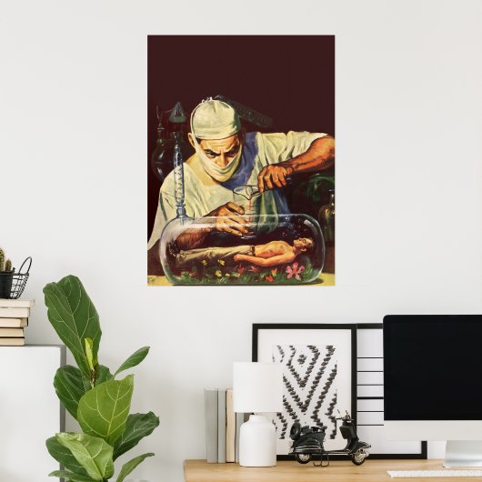  Wetenschapsfiche, Laboratory Mad Scientist Poster (Thuiskantoor)