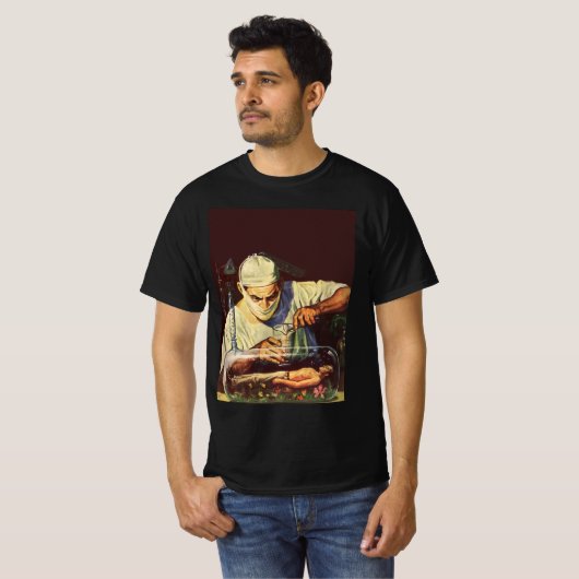  Wetenschapsfiche, Laboratory Mad Scientist T-shirt (Voorkant volledig)