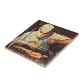  Wetenschapsfiche, Laboratory Mad Scientist Tegeltje (Zijkant)