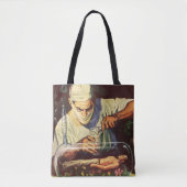 Wetenschapsfiche, Laboratory Mad Scientist Tote Bag (Voorkant)