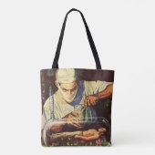 Wetenschapsfiche, Laboratory Mad Scientist Tote Bag (Achterkant)