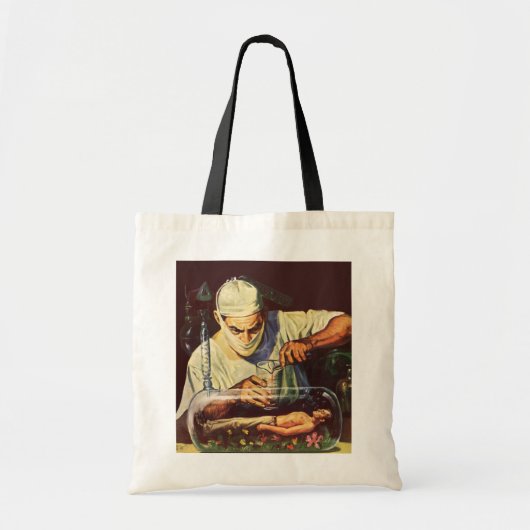  Wetenschapsfiche, Laboratory Mad Scientist Tote Bag (Voorkant)