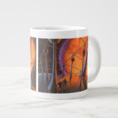 Wetenschapsfiche, Oranje zon en buitenaardse weze Grote Koffiekop (Voorkant rechts)