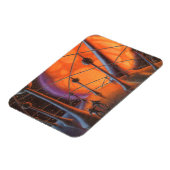  Wetenschapsfiche, Oranje zon en buitenaardse weze Magneet (Linkerzijde)