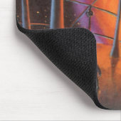  Wetenschapsfiche, Oranje zon en buitenaardse weze Muismat (Hoek)