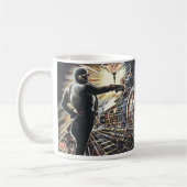  wetenschapsfiche Sci Fi futuristische machines Koffiemok (Links)