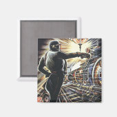  wetenschapsfiche Sci Fi futuristische machines Magneet (Voorkant / Achterkant)