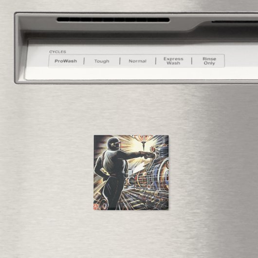  wetenschapsfiche Sci Fi futuristische machines Magneet (Insitu (Vaatwasser))