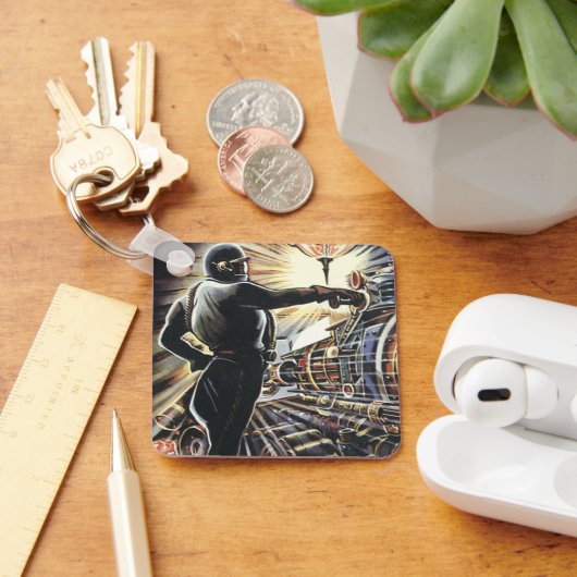 wetenschapsfiche Sci Fi futuristische machines Sleutelhanger (Bureau)