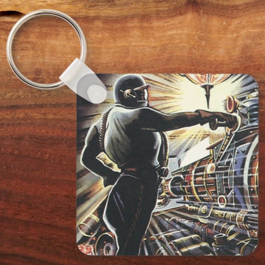  wetenschapsfiche Sci Fi futuristische machines Sleutelhanger (Voorkant)