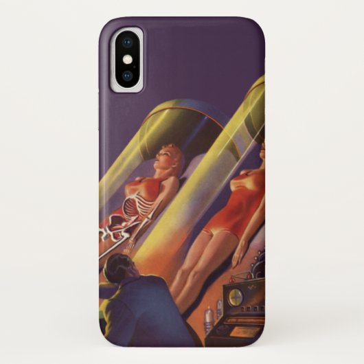 Wetenschapsfiche, Sci Fi Wetenschappers in Lab Case-Mate iPhone Case (Achterkant)