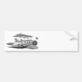  wetenschapsfiche Steampunk Airship Eclipse Bumpersticker (Voorkant)
