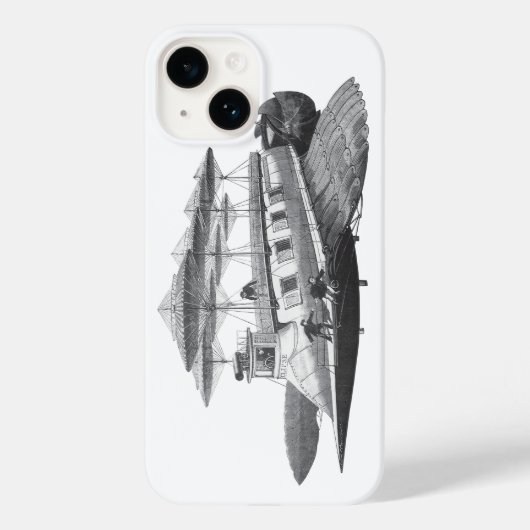  wetenschapsfiche Steampunk Airship Eclipse Case-Mate iPhone Case (Achterkant)