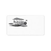 wetenschapsfiche Steampunk Airship Eclipse Etiket (Voorkant)