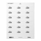  wetenschapsfiche Steampunk Airship Eclipse Etiket (Full Sheet)