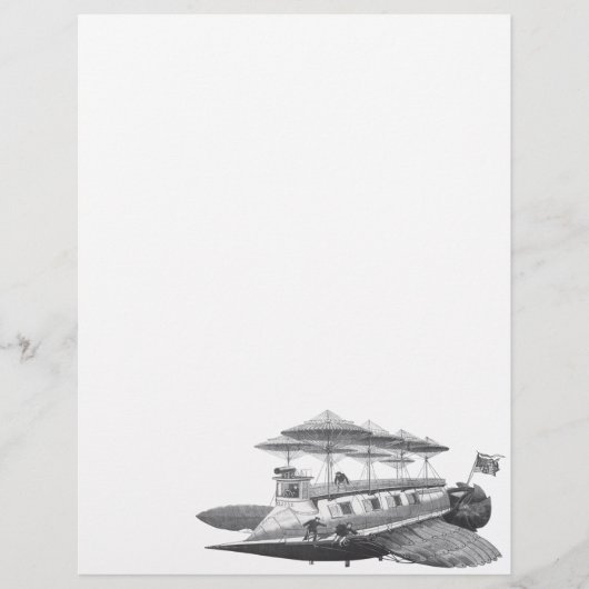  wetenschapsfiche Steampunk Airship Eclipse Flyer (Voorkant)