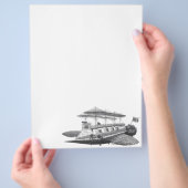  wetenschapsfiche Steampunk Airship Eclipse Flyer (Hand)