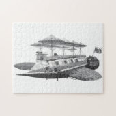 wetenschapsfiche Steampunk Airship Eclipse Legpuzzel (Horizontaal)