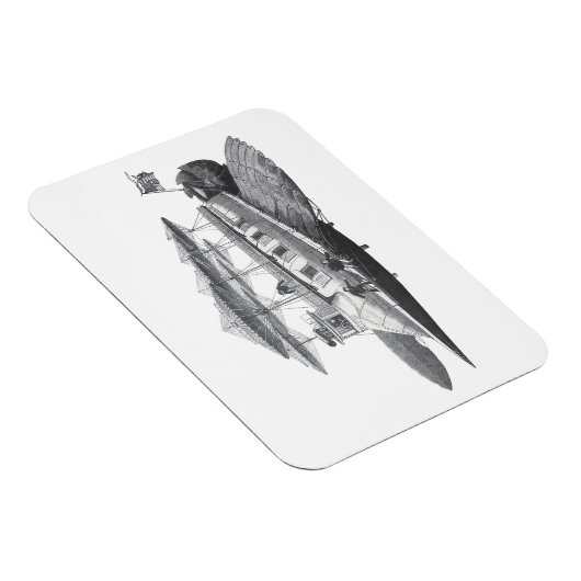 wetenschapsfiche Steampunk Airship Eclipse Magneet (Rechterzijde)