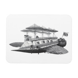  wetenschapsfiche Steampunk Airship Eclipse Magneet