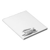 wetenschapsfiche Steampunk Airship Eclipse Notitieblok (Schuin)