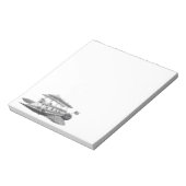 wetenschapsfiche Steampunk Airship Eclipse Notitieblok (Linkerzijde)