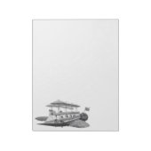  wetenschapsfiche Steampunk Airship Eclipse Notitieblok (Linkerzijde)