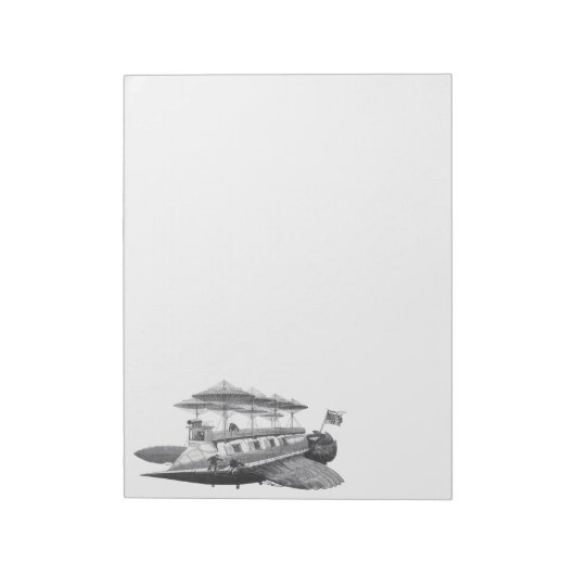  wetenschapsfiche Steampunk Airship Eclipse Notitieblok (Linkerzijde)