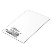  wetenschapsfiche Steampunk Airship Eclipse Notitieblok (Schuin)