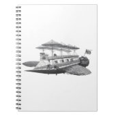  wetenschapsfiche Steampunk Airship Eclipse Notitieboek (Voorkant)