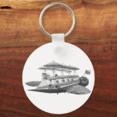 wetenschapsfiche Steampunk Airship Eclipse Sleutelhanger (Voorkant)