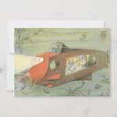  Wetenschapsfiche Steampunk-onderzeeër in Zee (Voorkant)