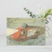 Wetenschapsfiche Steampunk-onderzeeër in Zee (Staand voorkant)