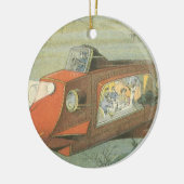  Wetenschapsfiche Steampunk-onderzeeër in Zee Keramisch Ornament (Links)