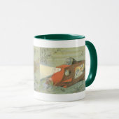 Wetenschapsfiche Steampunk-onderzeeër in Zee Mok (Voorkant rechts)