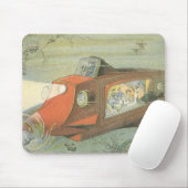  Wetenschapsfiche Steampunk-onderzeeër in Zee Muismat (Met muis)