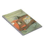 Wetenschapsfiche Steampunk-onderzeeër in Zee Notitieboek (Rechterzijde)