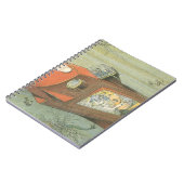 Wetenschapsfiche Steampunk-onderzeeër in Zee Notitieboek (Linkerzijde)