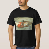  Wetenschapsfiche Steampunk-onderzeeër in Zee T-shirt (Voorkant)