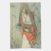 Wetenschapsfiche Steampunk-onderzeeër in Zee Theedoek (Verticaal)