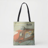 Wetenschapsfiche Steampunk-onderzeeër in Zee Tote Bag (Voorkant)