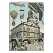  Wetenschapsfiche, Victoriaans Steam Punk Stad (Voorkant)