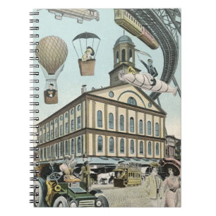 Wetenschapsfiche, Victoriaans Steam Punk Stad Notitieboek