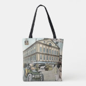  Wetenschapsfiche, Victoriaans Steam Punk Stad Tote Bag (Achterkant)