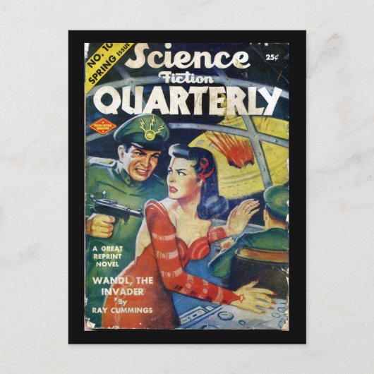 Wetenschapsfictie kwartaalvoorjaar 1942_Pulp Art Briefkaart (Voorkant)