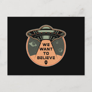 Wetenschapsfictiedag Ruimtewetenschap Alien Sterre Briefkaart