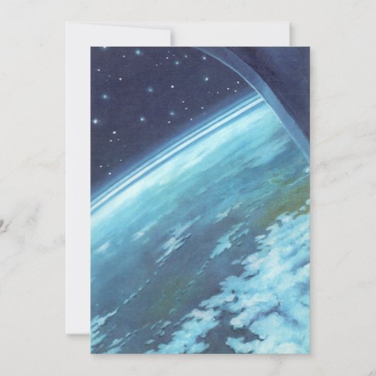  Wetenschapsfilm, Aarde bij nacht met sterren (Voorkant)