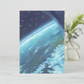  Wetenschapsfilm, Aarde bij nacht met sterren (Staand voorkant)